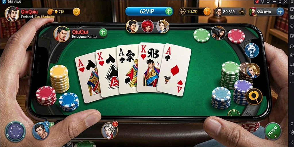 Gameplay seru dan interaktif dalam 62VIP QiuQiu.