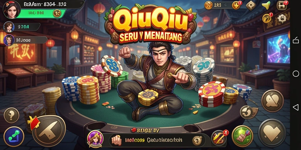 Tampilan gameplay QiuQiu yang mendebarkan di 8364.