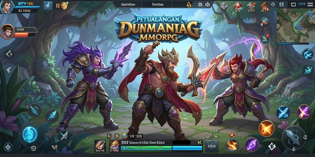 Tampilan gameplay epik dari dunia MMORPG BTV168.