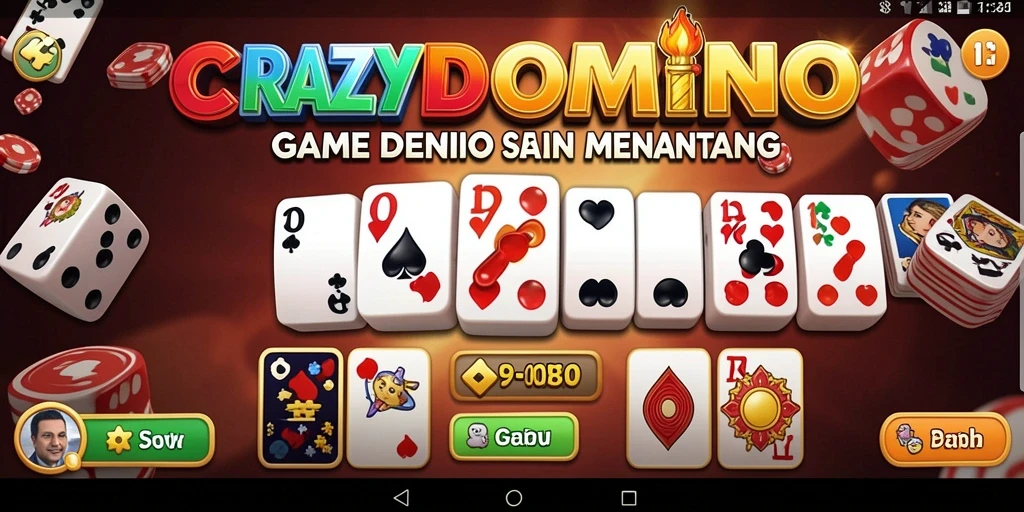 Gameplay seru dan interaktif di CRAZYDOMINO dengan teman.
