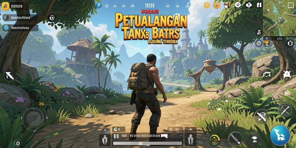 Tangkapan layar permainan FB333 menampilkan aksi eksplorasi di dunia terbuka.