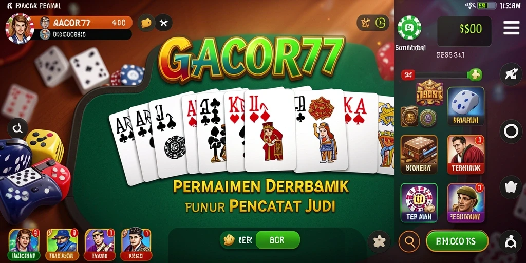 Tampilan gameplay seru dalam GACOR77 yang menampilkan aksi Domino.