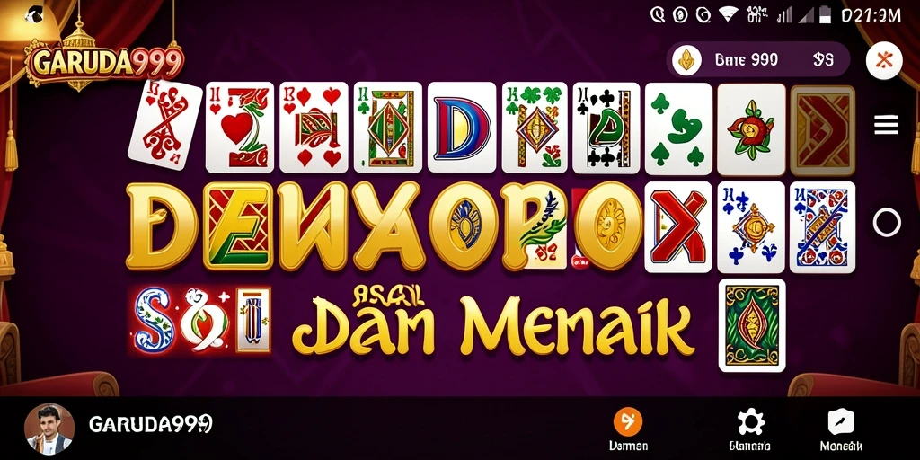 Tampilan gameplay menarik dari GARUDA999 yang menggambarkan suasana bermain Domino.