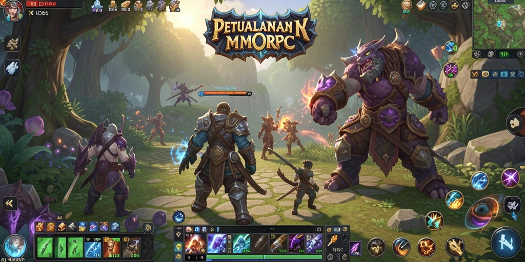 Tampilan gameplay epik dari <strong>ID66</strong> dalam pertempuran MMORPG.