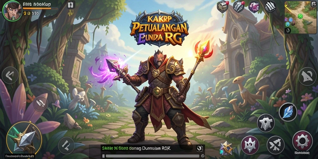 Tampilan pergulatan seru karakter dalam petualangan RPG KAKRP.