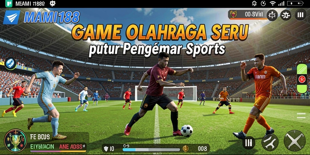Screenshot gameplay MAMI188 menampilkan aksi seru dalam olahraga.