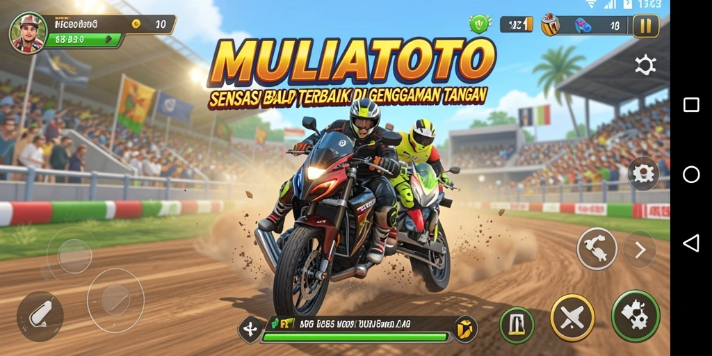 Gameplay seru balapan mobil di MULIATOTO.