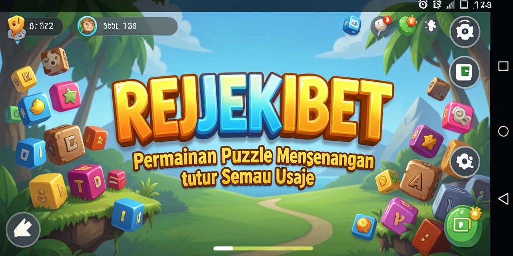 Screenshot dari gameplay <strong>REJEKIBET</strong> yang menunjukkan tantangan teka-teki.