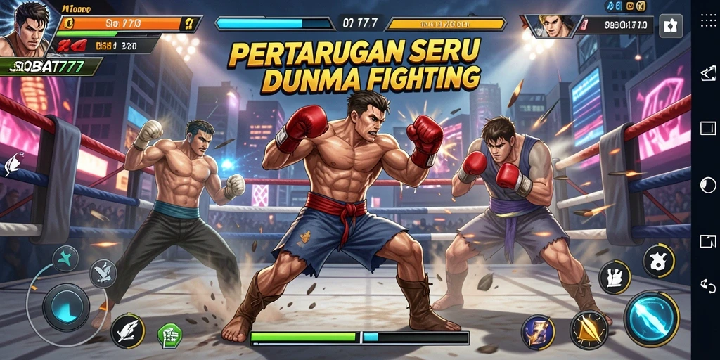 Tampilan aksi seru dari pertarungan di SOBAT777.