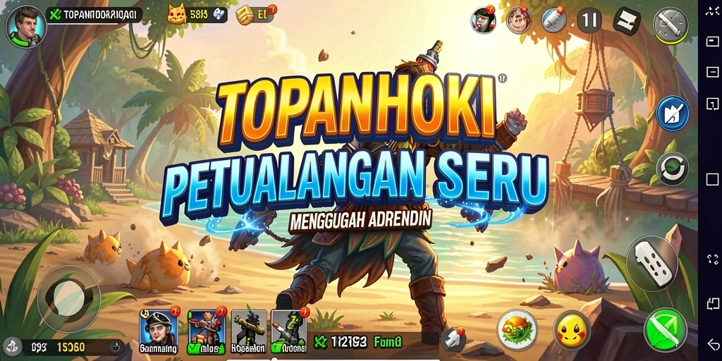 Gameplay seru dan menantang dalam TOPANHOKI.
