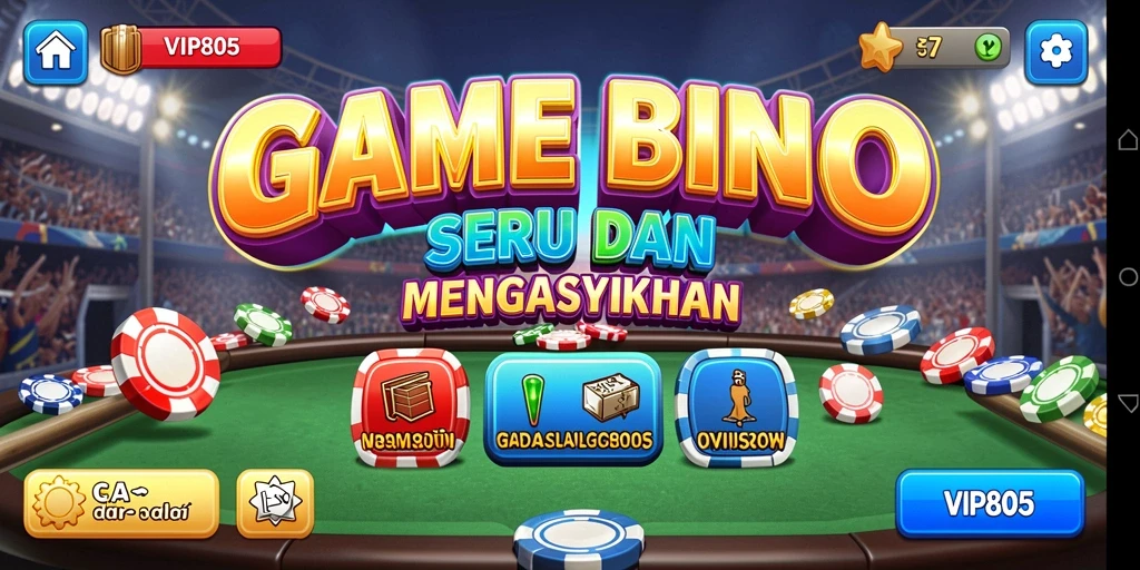 Screenshot gameplay VIP805 menampilkan suasana seru permainan Bingo.
